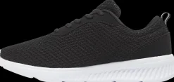 Online czarne lekkie sneakersy damskie na białej podeszwie Damskie Sportowe|Casual
