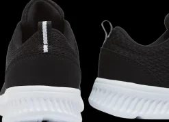 Online czarne lekkie sneakersy damskie na białej podeszwie Damskie Sportowe|Casual