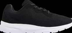 Outlet czarne lekkie sneakersy męskie z białą podeszwą Męskie Sportowe|Casual