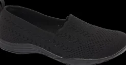 Outlet czarne lekkie wsuwane sneakersy damskie Damskie Sportowe|Markowe