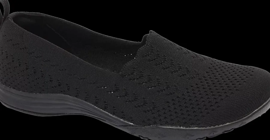 Outlet czarne lekkie wsuwane sneakersy damskie Damskie Sportowe|Markowe
