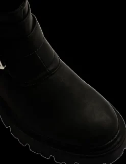 Discount czarne ocieplane botki damskie Damskie Botki