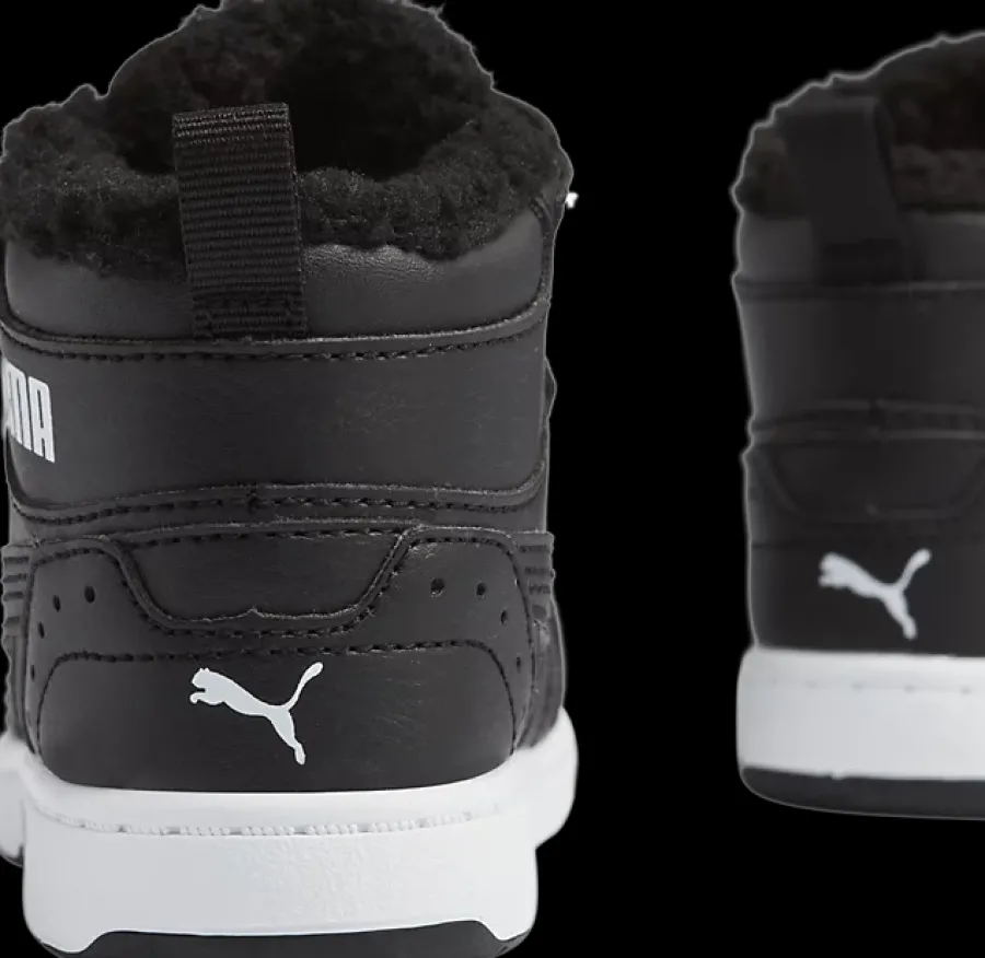 Best czarne ocieplane sneakersy dziecięce Rebound Joy Dzieci Kozaki|Sportowe