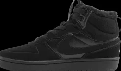 New czarne ocieplane sneakersy dziecięce Court Borough Mid 2 Dzieci Kozaki|Sportowe