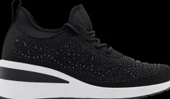 Clearance czarne sneakersy damskie na koturnie Damskie Sportowe