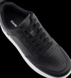 czarne sneakersy damskie na białej podeszwie Damskie Sportowe