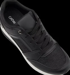 Hot czarne sneakersy damskie na koturnie Damskie Sportowe