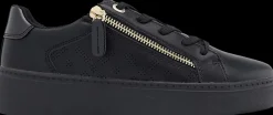 Discount czarne sneakersy damskie z ozdobnym zamkiem Damskie Sportowe|Casual