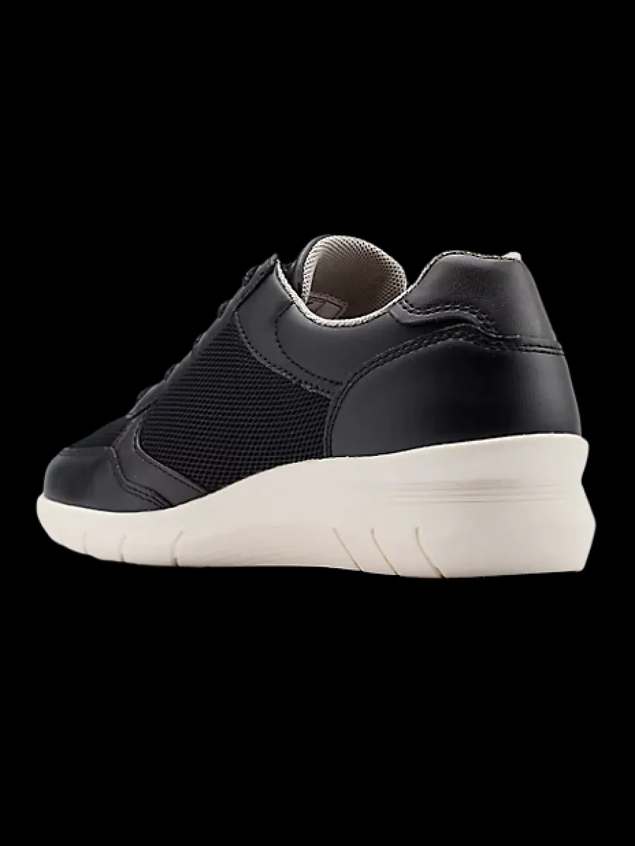 Online czarne sneakersy damskie Easy Stree na białej podeszwie Damskie Sportowe