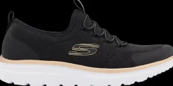 Discount czarne sneakersy damskie z wkładką memory foam Damskie Sportowe|Markowe