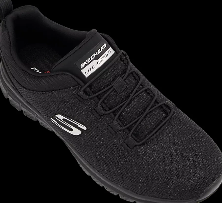 Best czarne sneakersy damskie z wkładką memory foam Damskie Sportowe|Markowe