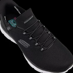 Hot czarne sneakersy damskie na białej podeszwie Damskie Sportowe|Markowe