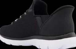 Hot czarne sneakersy damskie na białej podeszwie Damskie Sportowe|Markowe