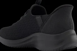 Clearance czarne sneakersy damskie z wkładką memory foam Damskie Sportowe|Markowe