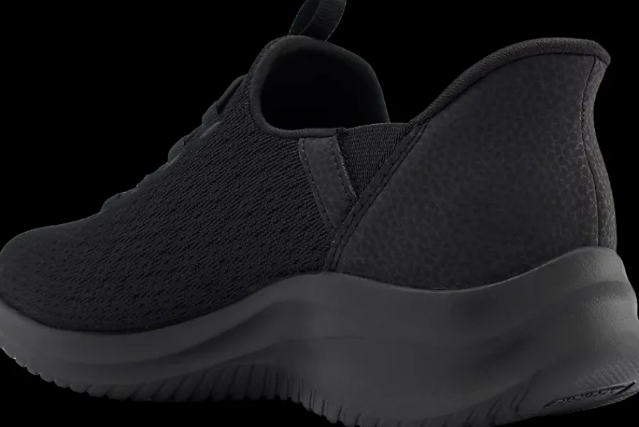 Clearance czarne sneakersy damskie z wkładką memory foam Damskie Sportowe|Markowe