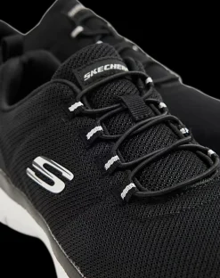 Outlet czarne sneakersy damskie na białej podeszwie Damskie Sportowe|Markowe