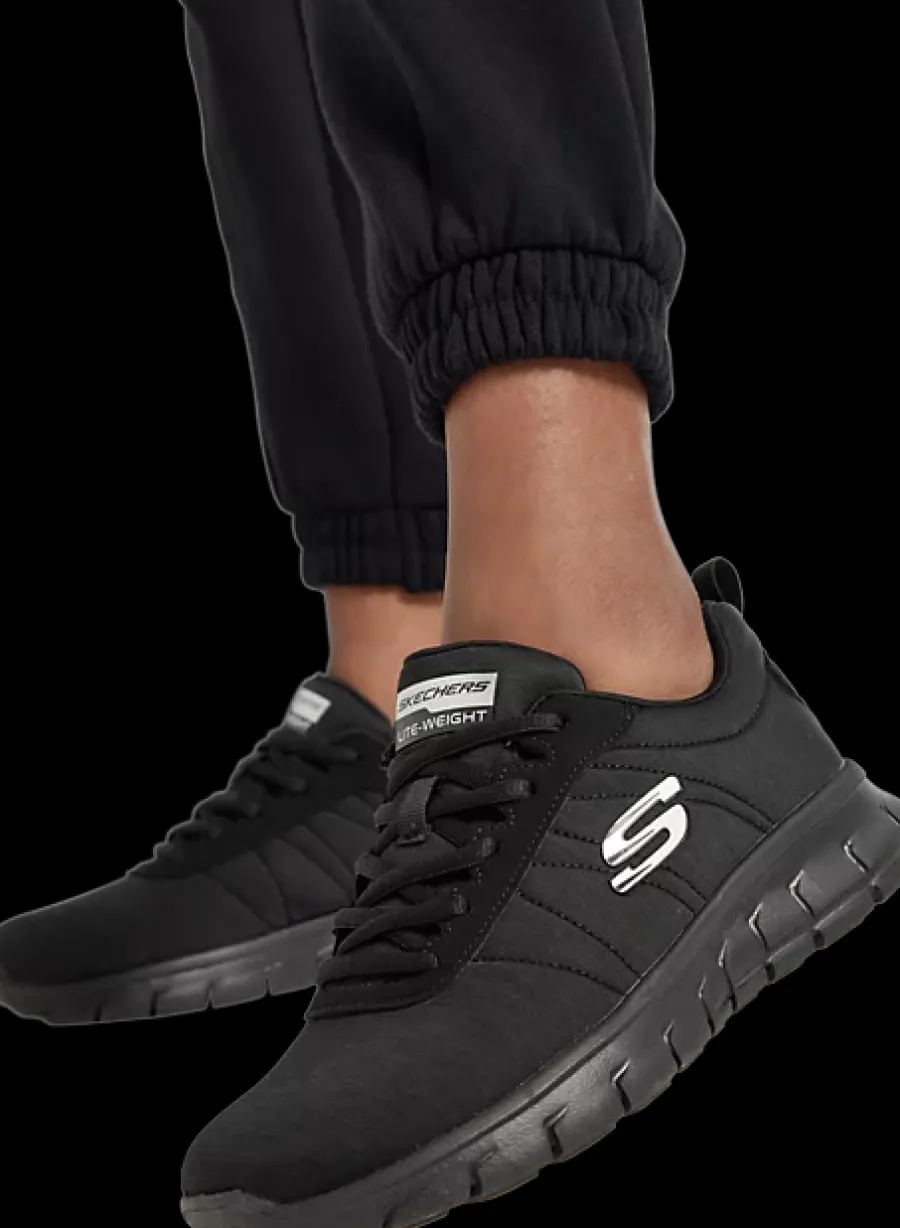 Outlet czarne sneakersy damskie z wkładką memory foam Damskie Sportowe|Treningowe