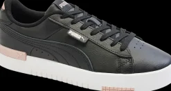 Sale czarne sneakersy damskie na białej podeszwie Damskie Sportowe|Markowe