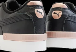 Sale czarne sneakersy damskie na białej podeszwie Damskie Sportowe|Markowe