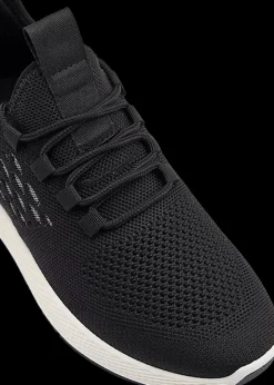 Clearance czarne sneakersy damskie na lekkiej podeszwie Damskie Sportowe|Casual