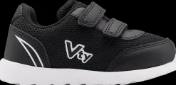 Outlet czarne sneakersy dziecięce zapinane na rzepy Dzieci Sportowe