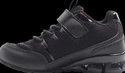 Hot czarne sneakersy dziecięce z czerwonym logo Dzieci Sportowe