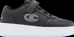 Hot czarne sneakersy dziecięce na białej podeszwie Dzieci Sportowe|Do Szkoły