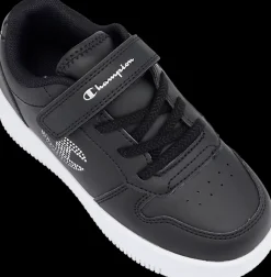 Hot czarne sneakersy dziecięce na białej podeszwie Dzieci Sportowe|Do Szkoły