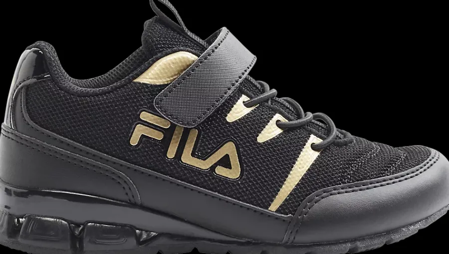 Online czarne sneakersy dziecięce ze złotymi elementami Dzieci Sportowe