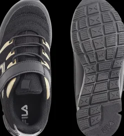 Online czarne sneakersy dziecięce ze złotymi elementami Dzieci Sportowe