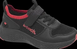 Discount czarne sneakersy dziecięce z czerwonymi elementami Dzieci Sportowe
