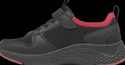 Discount czarne sneakersy dziecięce z czerwonymi elementami Dzieci Sportowe