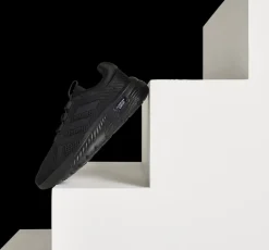 Discount czarne sneakersy męskie Cloudfoam Comfy Męskie Sportowe|Markowe