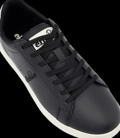Online czarne sneakersy męskie na białej podeszwie Męskie Sportowe