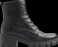 Discount czarne sznurowane botki damskie Damskie Botki