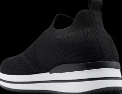 Outlet czarne wsuwane sneakersy damskie Damskie Sportowe