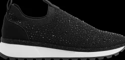 Outlet czarne wsuwane sneakersy damskie Damskie Sportowe