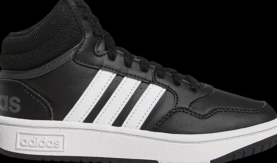 New czarne wysokie sneakersy młodzieżowe HOOPS MID 3.0 K Dzieci Sportowe