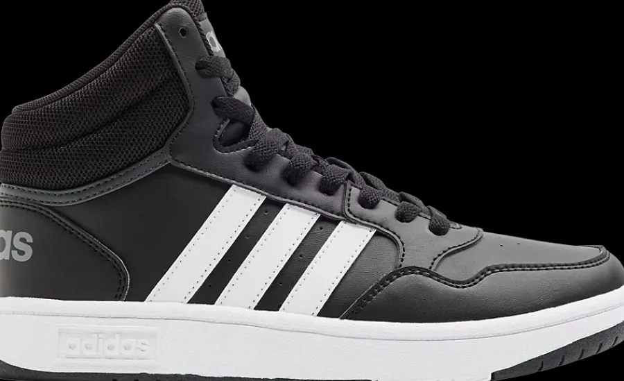 New czarne wysokie sneakersy młodzieżowe HOOPS MID 3.0 K Dzieci Sportowe