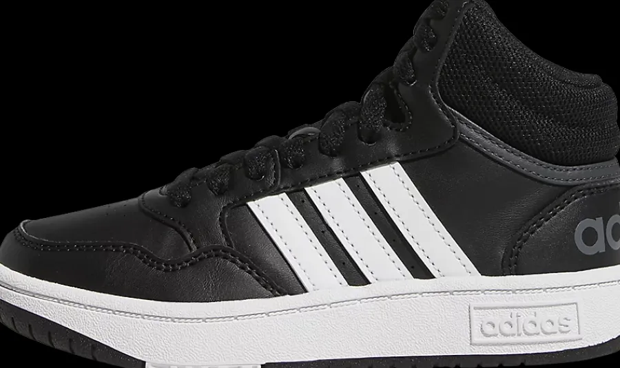New czarne wysokie sneakersy młodzieżowe HOOPS MID 3.0 K Dzieci Sportowe