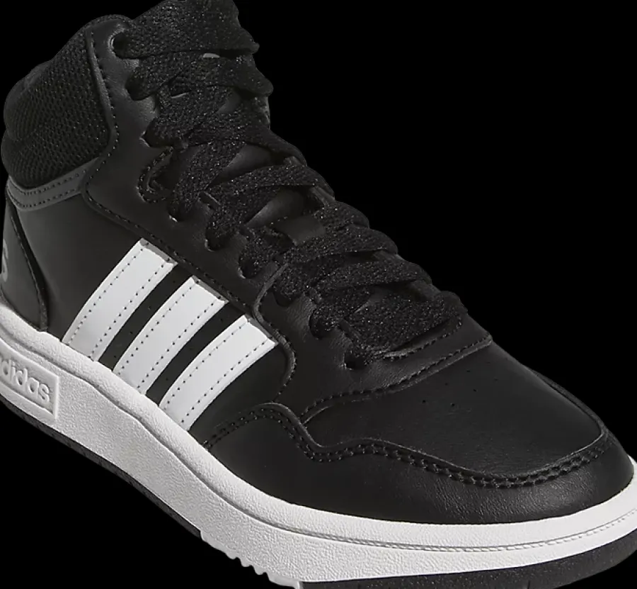 New czarne wysokie sneakersy młodzieżowe HOOPS MID 3.0 K Dzieci Sportowe
