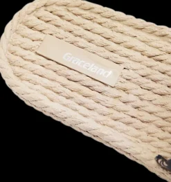 Online czarno-beżowe klapki damskie na espadrylowej podeszwie Damskie Klapki