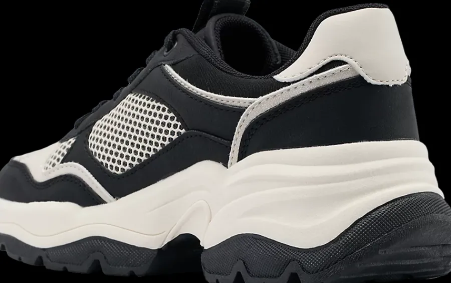 Sale czarno-beżowe sneakersy damskie Damskie Sportowe