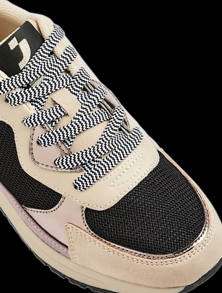 czarno-beżowe sneakersy damskie Damskie Sportowe