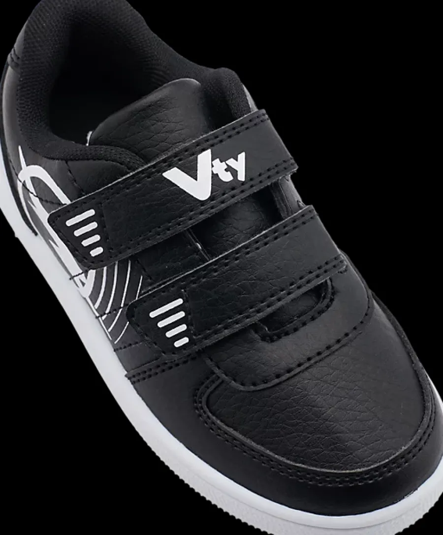 New czarno-białe sneakersy dziecięce Dzieci Sportowe