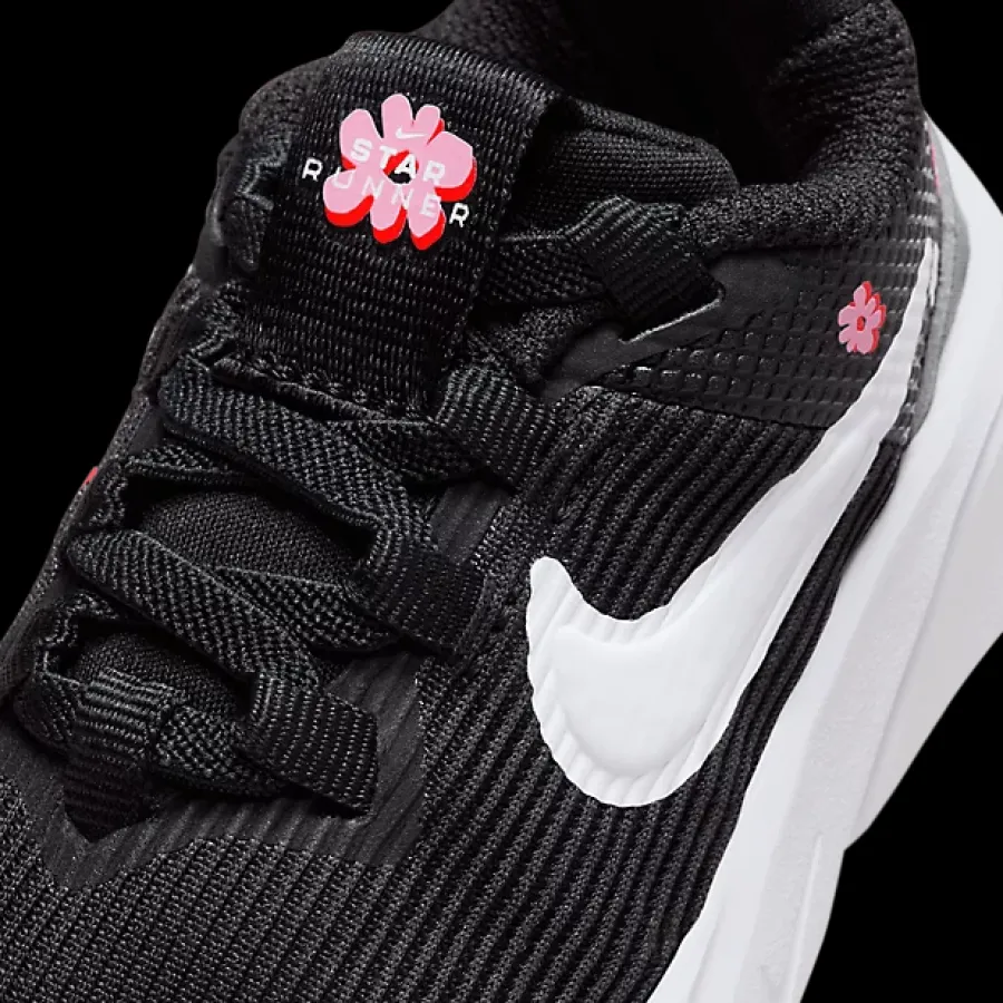 New czarno-białe sneakersy dziecięce Star Runner 4 Dzieci Sportowe|Dla Maluszków