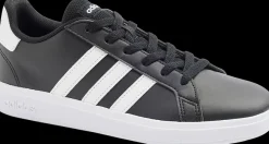 Best czarno-białe sneakersy młodzieżowe GRAND COURT 2.0 K Dzieci Sportowe