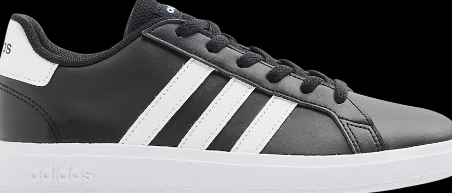 Best czarno-białe sneakersy młodzieżowe GRAND COURT 2.0 K Dzieci Sportowe