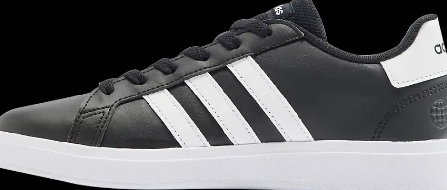Best czarno-białe sneakersy młodzieżowe GRAND COURT 2.0 K Dzieci Sportowe
