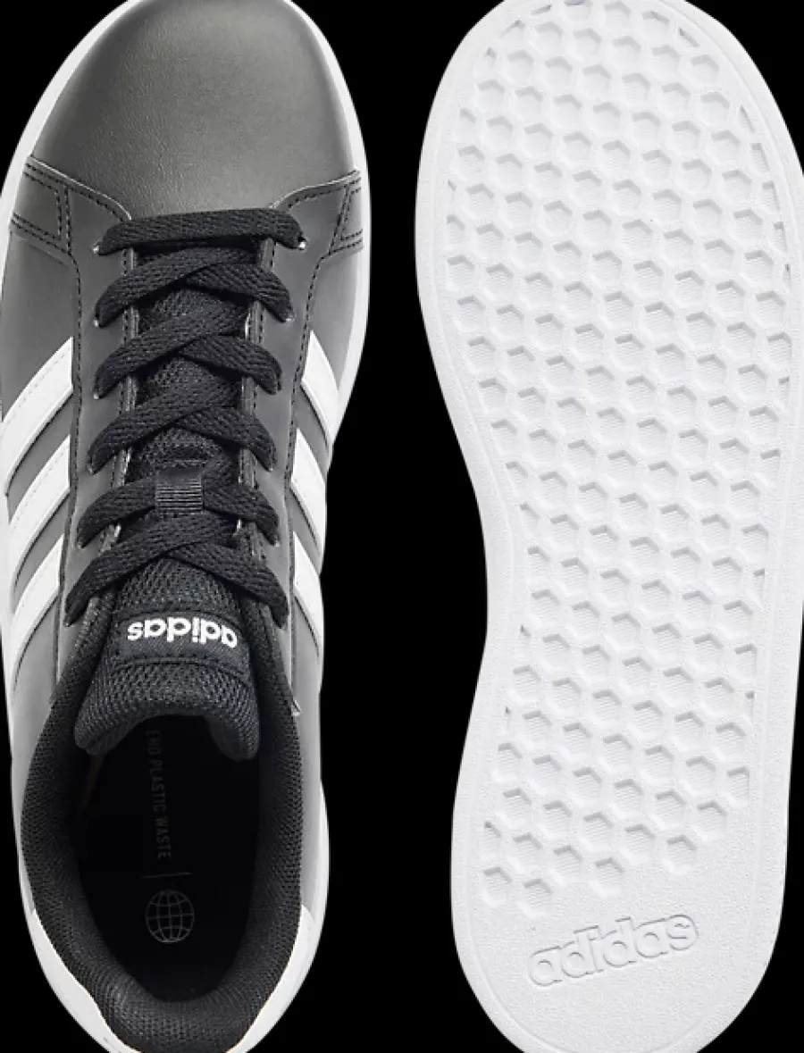 Best czarno-białe sneakersy młodzieżowe GRAND COURT 2.0 K Dzieci Sportowe
